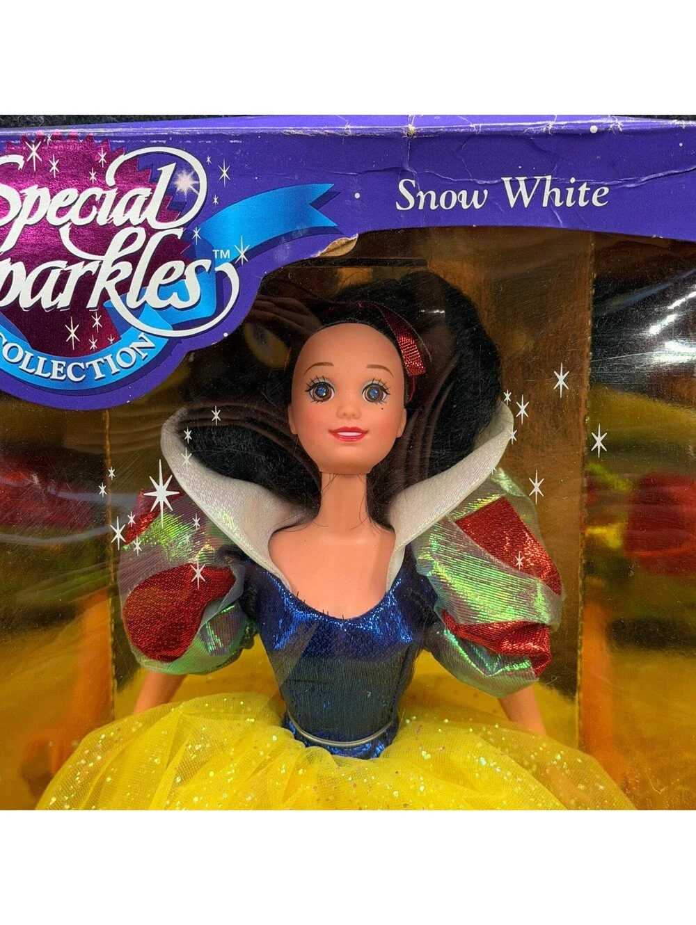 Disney Snow White Special Sparkles Barbie Doll By Mattel New In Damaged Box